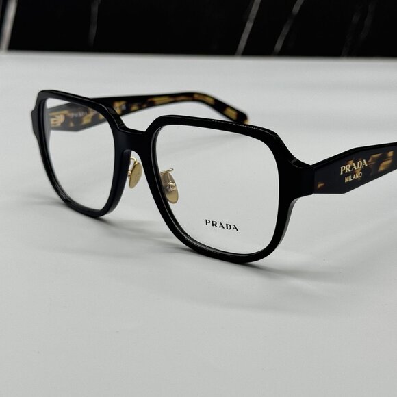 NEW PRADA PRB07VD 3891O1 WOMEN BLACK/HAVANA EYEGLASSES VPR B07D 3891O1 - Picture 7 of 9